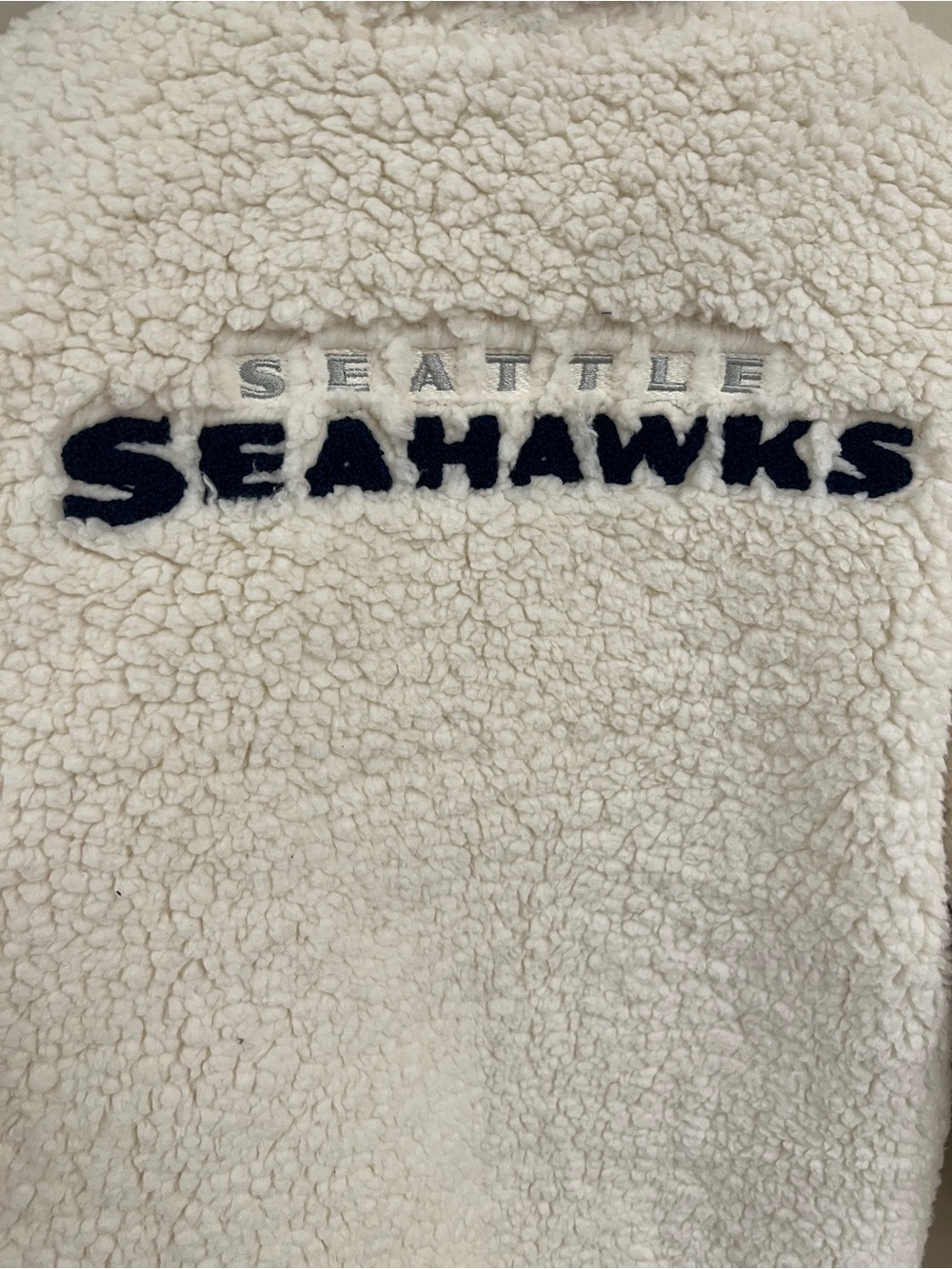 NFL Apparel Seattle Seahawks Women’s Sherpa Full-Zip Embroidered S Jacket Cozy - Picture 8 of 13